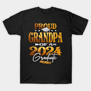 Proud Grandpa of a 2024 Graduate Class of 2024 Senior T-Shirt
